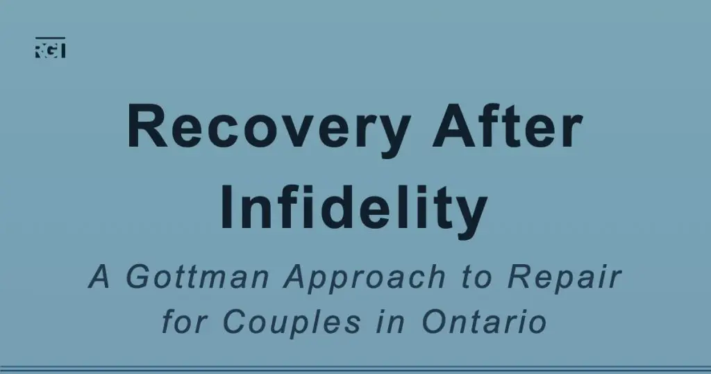 Rebuilding trust after an affair – Gottman couples therapy in Ontario.