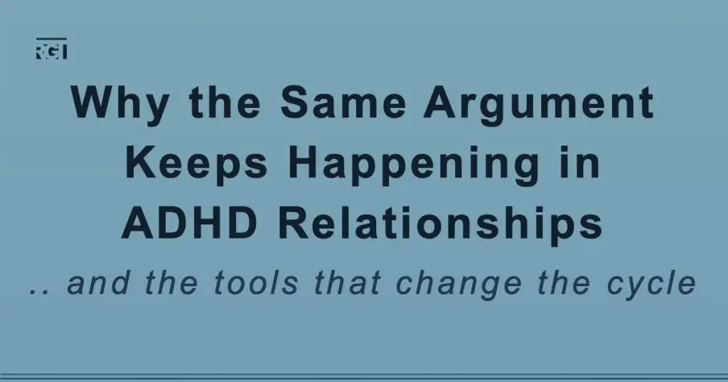 Couple struggling with repeating arguments caused by ADHD relationship burnout and misunderstood conflict patterns