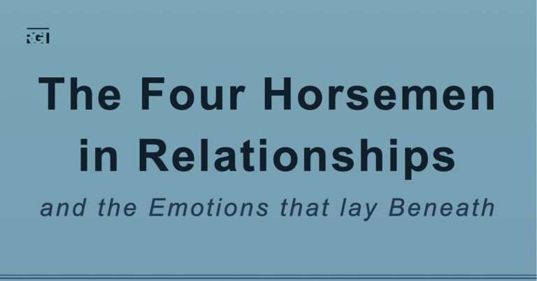 The Four Horsemen of a relationship